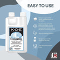 Odorcide K.O.E Kennel Odor Eliminator Concentrate, Fresh Scent, 16 oz - Non-Enzymatic Formula for Cages, Runs, Home and 