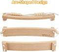 Qinfly Arc-Shaped Chicken Swing Heavy Beech Wood Chicken Toys for Coop Handmade Chicken Swing for Hens Chicken Coop Accessories