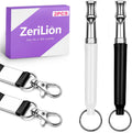 2 Pack Dog Whistle for Barking Control & Recall Training - Adjustable Ultrasonic Silent Whistle with Lanyard for All Dog
