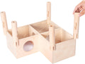 Niteangel Set of Beech Stilts for Elevating & Safely Setting Niteangel Multi-Chamber Series Maze House (Set of 5 Stilts 