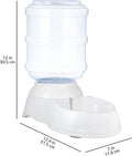 Amazon Basics Gravity Pet Water Dispenser for Cat and Dog, Easy to Clean, 135.3fl.oz Capacity, Small
