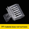 APlayfulBee 15 Pcs Queen Bee Cage Catcher Clip Transparent Plastic Beekeeping Tools kit