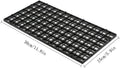 RLECS 2pcs 30cm x 15cm Plastic Grid Divider Tray Egg Crate Louvre Aquarium Fish Tank Bottom Isolation, Black
