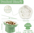 Cat Slow Feeder Bowl Set,1 Pcs Pastel Series Cat Plate for Dry and Wet Food