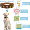 DELORIGIN 12pcs Evil Eye Collar Pendants for Cat Dog 6 Styles Heart Alloy Enamel Pet Collar Pendants Clip-on Collar Accessory for Bag Keychain Jewelry Making Training Home Decor