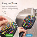 2PCS Rainbow Air Cushion Grooming Brush for Horses Dogs Cats