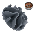 Jaoul Slow Feeder Dog Bowls Insert, Puzzle Slow Feeder Insert with 30 Octopus Suction Cups for Small Medium Large Size Dog Food Bowl (4.72 inch, Grey)