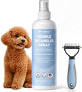 Dog Detangler Spray – Doodle Detangler Spray Leave-in Conditioner, Dematting Spray for Dogs, Cat & Dog Matted Fur Remove