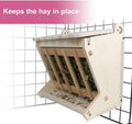 Pet Wooden Hay Feeder for Rabbits, Guinea Pigs, and Chinchillas