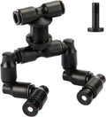 Reptile Mister Nozzles - T Double Misting Assembly, 1/4'' Misting Nozzles for Terrarium, Paludarium, Vivarium, Plants, A