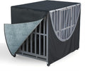 Dog Cage Cover Fits 38"L x 26.3"W x 31"H Metal Dog Cages With Fleece Lining