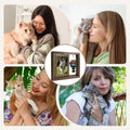 Pet Memorial Gifts for Loss of Cats- 360° Rotating Wooden Photo Frame for 4x6 Photo-Cat Loss Sympathy Gift for Cat Lover