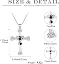 Cross Necklace Sterling Silver Faith Angel Wings Celtic Butterfly Bachelor Cap Necklace Cross Pendant Religious Jewish C
