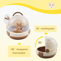 Hamster Carrier Cage Portable Cages Small Animals Carry Travel Case with Water Bottle Plastic Breathable Guinea Pig Outg