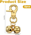 2 Pcs Dog Collar Bell, Bell for Dog Collar with Heavy Duty Snap Clips