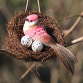 Rattan Bird's Nest Easter 5.9in Garden Yard Home Party Wedding Decor