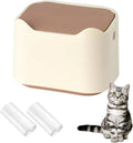 Cat Litter Trash Can Mini Countertop Trash with Press Type Lid Cat Poop Trash Can Includes 60 Refill Bags