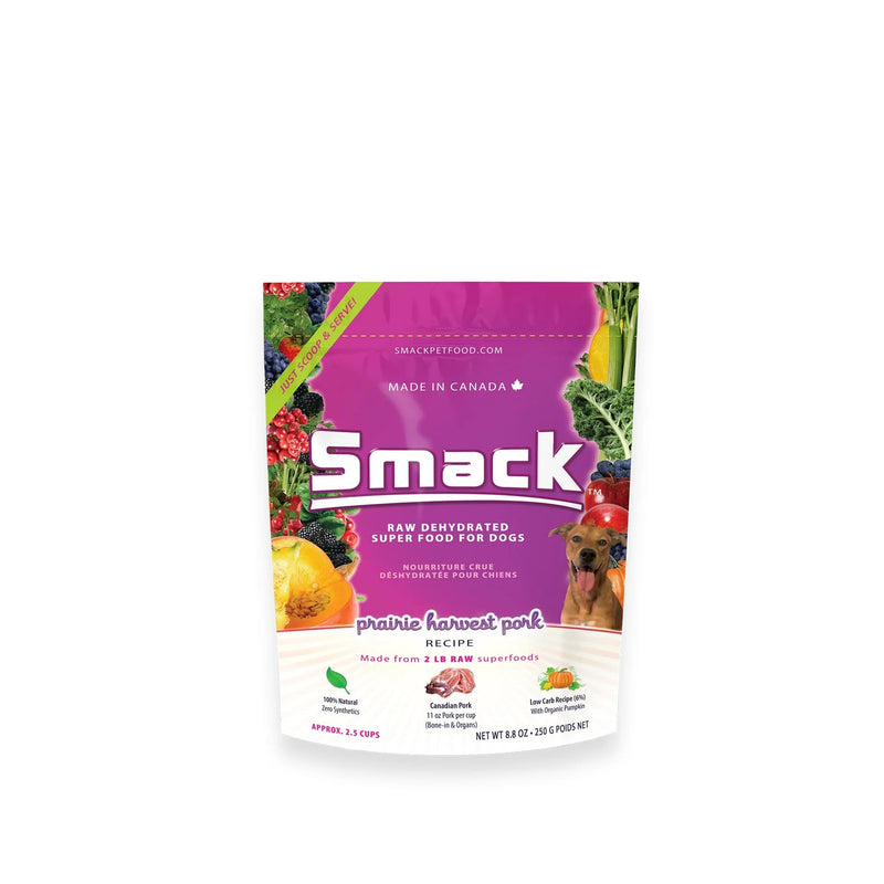 Smack Raw Dehydrated Prairie Harvest Pork Dog Food (8.8oz)