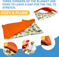 Bearded Dragon Hammock Sleeping Bag Set- Hanging Pet Bed with Pillow and Blanket Hideout Habitat with Soft Warm for Bear