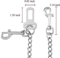 Mogoko Stainless Steel No chew Dog Car Seat Belt, Pet Vehicle Safety Restraint Cable, Heavy Duty Big Canine Dog Car Leas