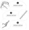 generic Folding Snake Catcher Clamp with Lock Stainless Steel Reptile Tongs for Safe Handling Lightweight Snake Grabber 