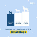 Barkbox Bright Original Dog Dental Chew Sticks, Plaque and Tartar Cleaning - Small Breeds (30 Chews)