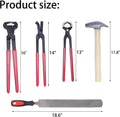 12pcs Professional Farrier Tools Farrier kit Horse shoeing Tools Farrier Supplies Farrier Tools for Horses Cattle Sheep 