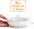 Ceramic Cat Bowls, Howise Pet Bowl Cat Dishes for Food and Water, 5.3 in Cat Food Dish 3 Pack Cat Food Bowls Set Small D