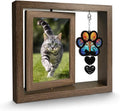 Pet Memorial Gifts for Loss of Cats- 360° Rotating Wooden Photo Frame for 4x6 Photo-Cat Loss Sympathy Gift for Cat Lover
