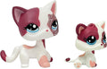 2pcs/Set Custom Pet Shop Toy Flocked Cat Collie Great Dane Cocker Spaniel Dachshund Dog with Baby Puppy Kitten OOAK