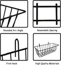 Rabbit Hay Feeder Rack Guinea Pig Hay Dispenser for Cage Hanging Metal Feeder Small Animals Hay Holder Manger for Rabbit