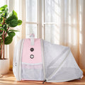 Back Expandable Backpack for Small Animals, Portable Travel Bag Breathable Pet Carrier Cages for Bunny, Guinea Pig, Bear