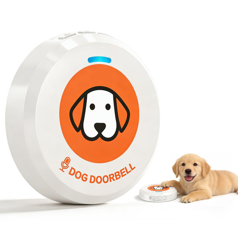 ChunHee Recordable Dog Doorbell – Train Your Dog with Your Own Voice, Puppy Potty Training Bell for Dogs to Go Outside, 5 Adjustable Volume Dog Button with Potty & Outside Sounds