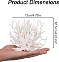 Tinoaly 2pcs Fish Tank Decorations, White Coral Reef Decor