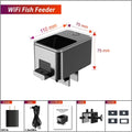 WiFi Fish Feeder for Aquarium Automatic Fish Feeder Automatic Dispenser, App Set Timer, Remote Control, USB Power, Suita