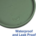 Arespark Pet Silicone Food Mat, 6in x 6in Set of 2 Nonslip Waterproof Feeding Bowl Mat with Raised Edges for Food and Wa