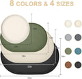 SMILOOL Waterproof Silicone Pet Food Mat with Raised Edge for Dog & Cat