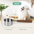 Pet Dog-Cat Airtight Food Storage-Container - 4.2Qt/4L jar with lid and 1/4Cup scoop | Holds 3–5 pounds of dry pet food 