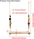 Vehomy Chicken Swing and Perch - Handmade Wood Stand Coop Toy for Hens - Accessories Ladder for Poultry Run - Large Bird Parrot Hen Macaw Rooster Chick Toy