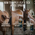 ALZOO Plant Based Fly and Tick Horse Spray, Helps Repel Mosquitoes, Horseflies & Ticks, Plant-Based Active Ingredients, 