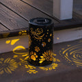 iHeartDogs Pet Memorial Gifts - Artisan Shadow Solar Lantern 'Sunflowers & Paws' - This Pet Loss Gift Feeds 7 Shelter Pets in Honor of Your Departed Pet
