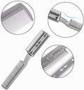 2Pcs Razor Comb for Dogs Cats with Extra Blades Double Sides Pet Razor Comb Trimming & Grooming Hair Cutter Comb Trimmer