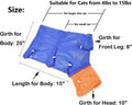 Cat Grooming Bag Puppy Dog Cleaning Polyester Soft Mesh Scratch & Biting Resisted for Bathing Injecting Examining Nail T