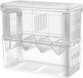 J-star Large Fish Breeder Box for Aquarium Tank, Acrylic Breeding Box for Guppy/Betta/Shrimp/Clownfish, Baby Fish Hatche