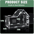 Acrylic Jumping Spider Enclosure House-Shaped Terrarium