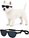 G006 Dog Medium Breeds 20-40 lbs Pet Cat 80s Costume Prop Sunglasses (Black)