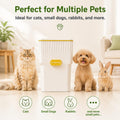 Ayvfirex Cat Litter Trash Can with Odor Control, Covered Cat Waste Container with Rotary Knob Design, Compact Portable Litter Disposal Bin for Home Outdoor & RV