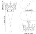 2 Pcs Dog Tutu Dress with Pearl Crown for Small Medium Pet Cat Dog Halloween Costume Dress for Ballet Birthday Party Wed