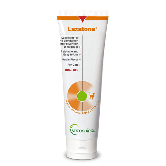 Vetoquinol Laxatone: Oral Hairball Lubricant Gel for Cats – Maple-Flavored, 4.25oz – Lubricant for Helping with Hairball Prevention & Elimination – Natural Furball Digestive Relief Support