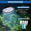 Clip On Aquarium Light 8W LED Fish Tank Light with Full Spectrum & Dimmable Brightness USB Moving Aquarium Lamp for 1-5 